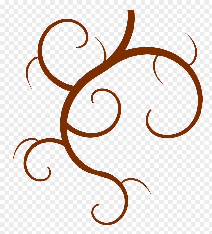 Swirl Branch Clip Art PNG