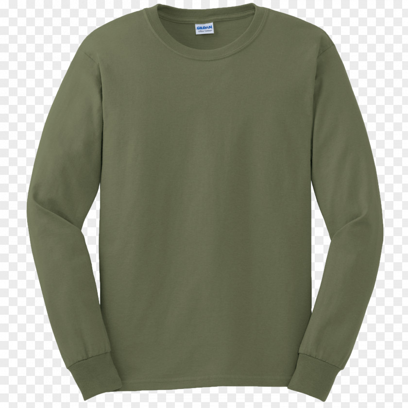 Vis With Green Back Long-sleeved T-shirt Gildan Activewear Sizing PNG