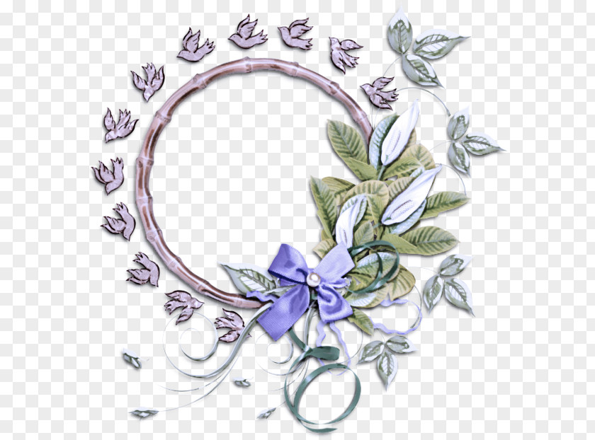 Wildflower Petal Picture Frame PNG
