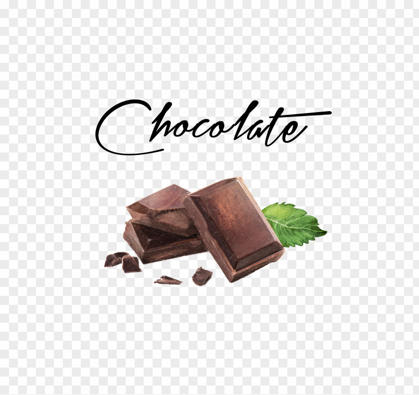 Hand-painted Chocolate Milk Cake PNG