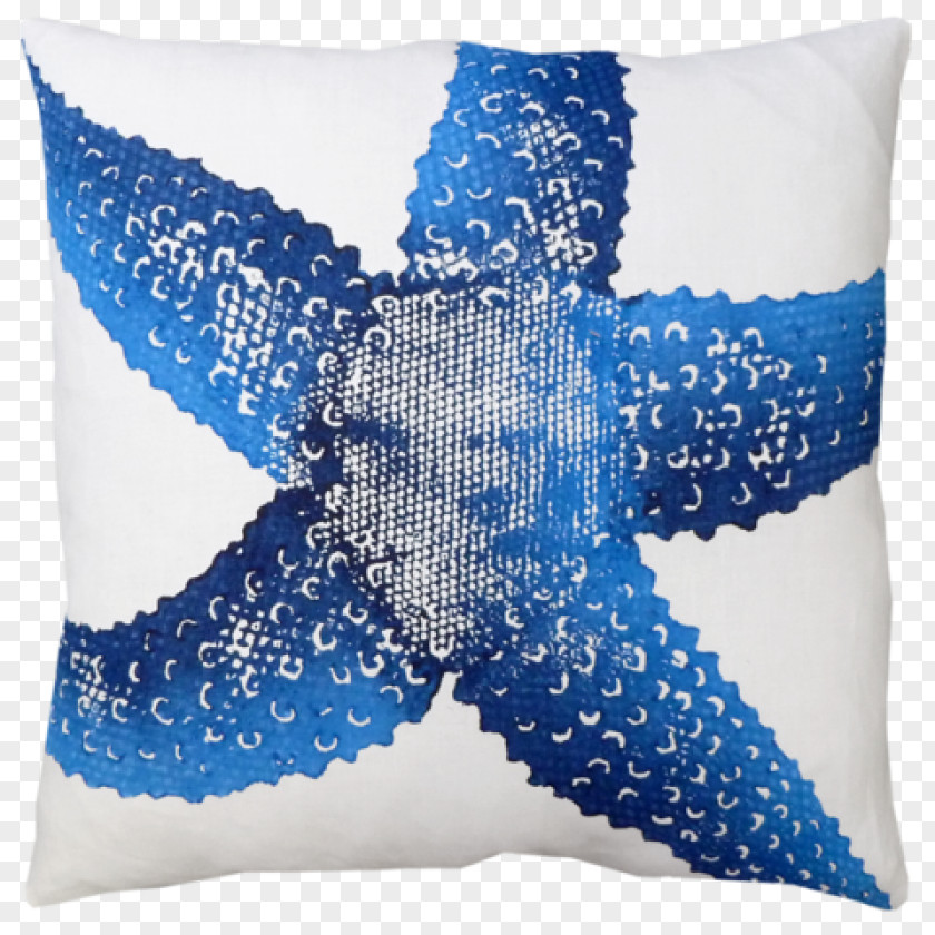 Pillow Throw Pillows Blue Cushion White PNG