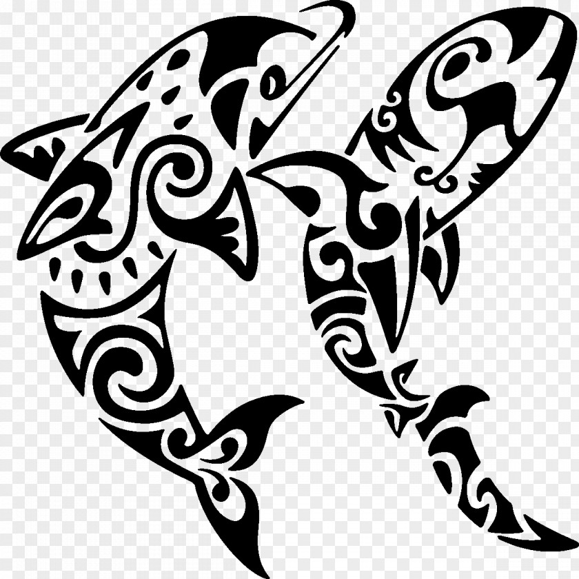 Shark Polynesia Tattoo Māori People Tā Moko PNG