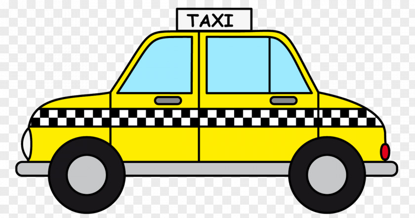 Taxi Yellow Cab Drawing Clip Art PNG