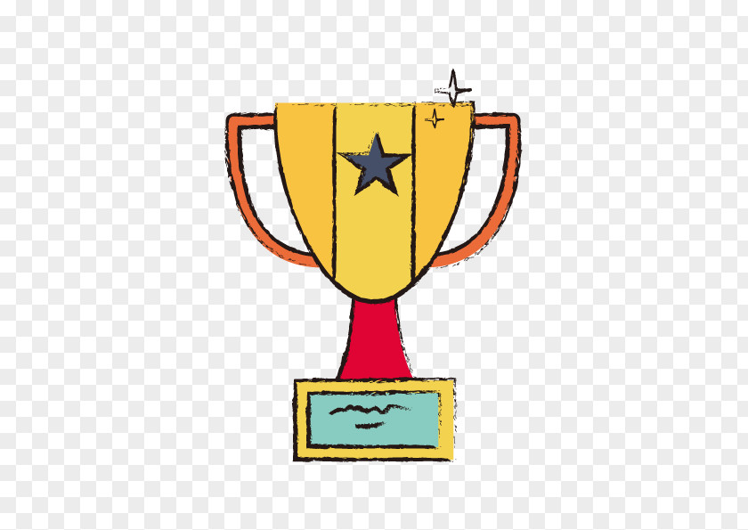 Vector Hand-painted Trophy Euclidean PNG
