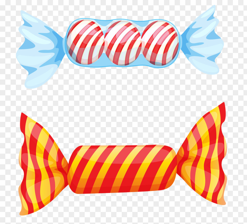 Cartoon Candy Cane Lollipop Illustration PNG