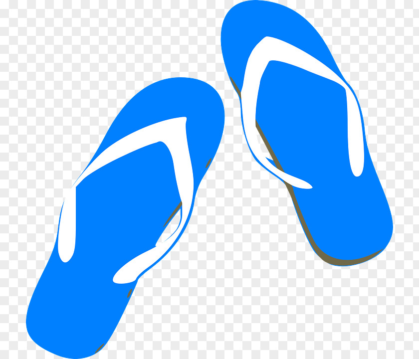 Flipflops Aqua Footwear Blue Cobalt Electric Clip Art PNG