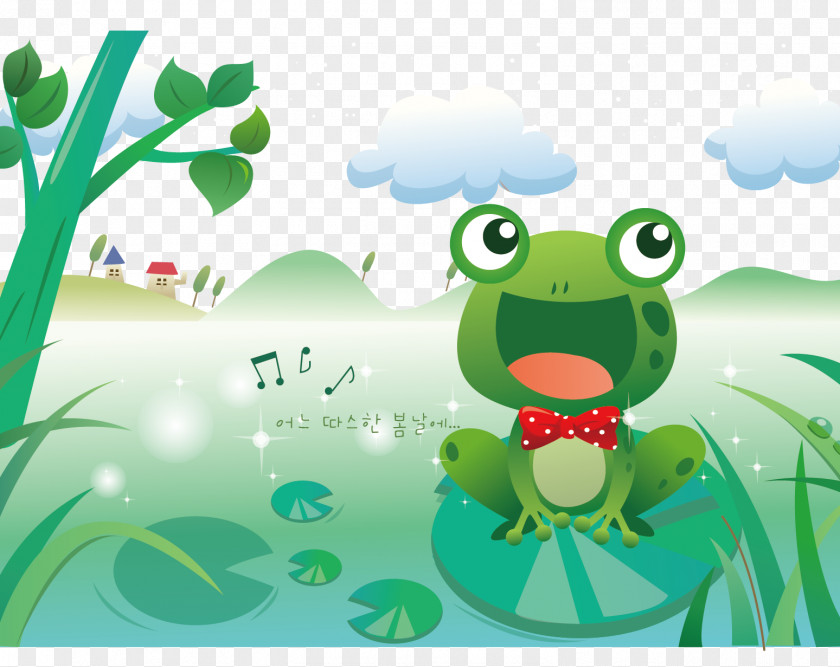 Frog In Water Travel The Walking Pet Anipop PNG