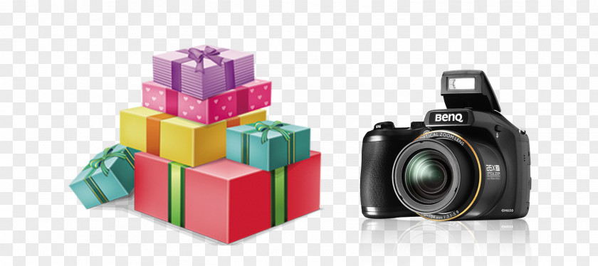Gift Boxes And Camera Box PNG