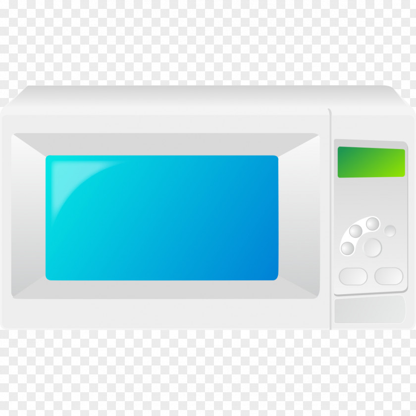 Hand-painted Pattern Microwave Oven Home Appliance PNG