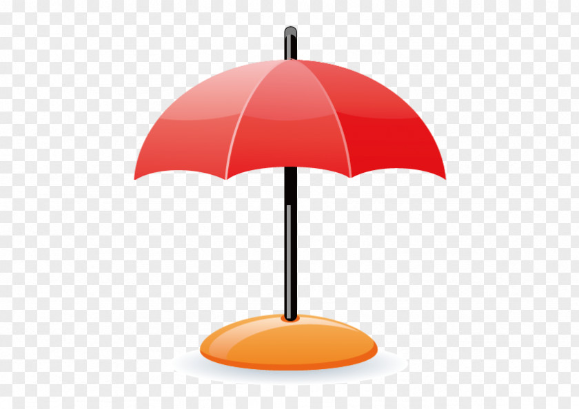 Vector Parasol Umbrella Red Icon PNG