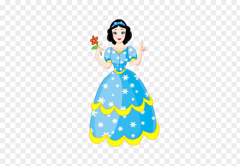 Blue Dress Princess Snow White Animation Adobe Animate PNG