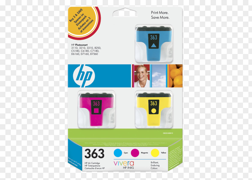 Cyan Magenta Yellow Hewlett-Packard Ink Cartridge ROM Paper PNG
