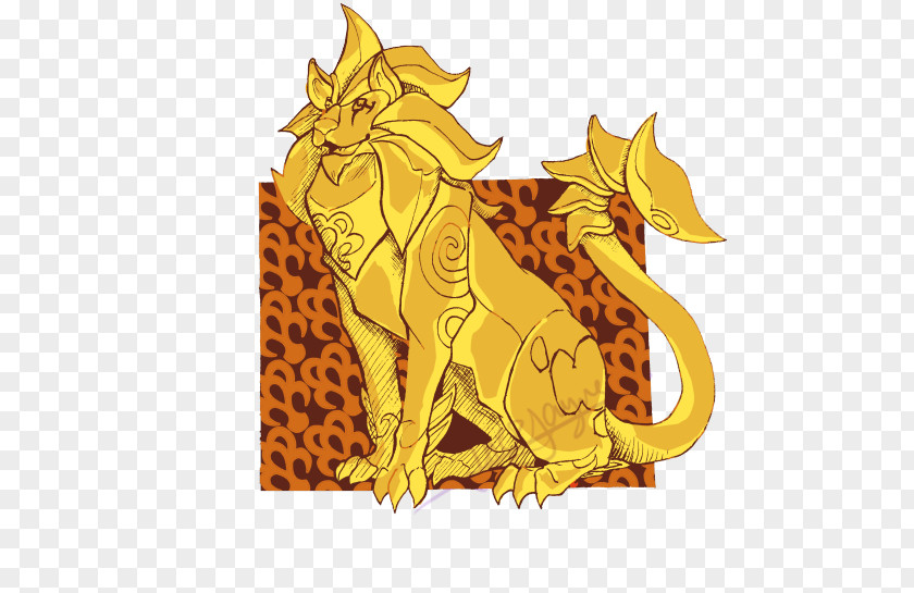 Lion Cat Fauna Cartoon PNG