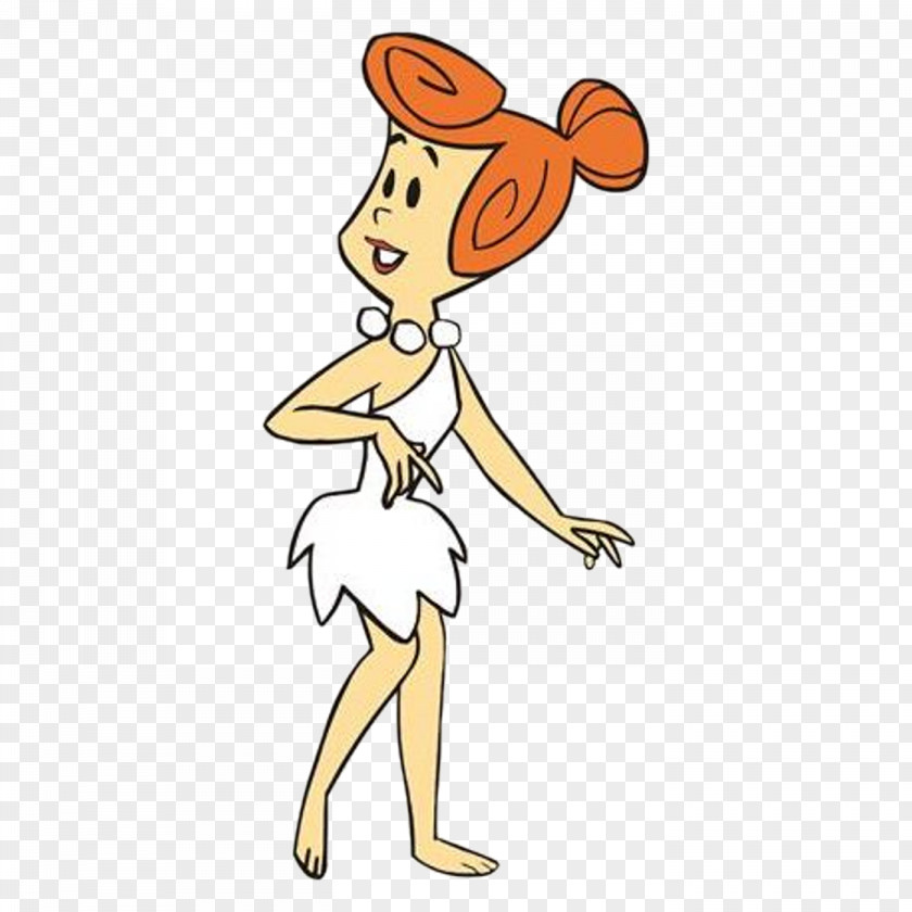 Carton Wilma Flintstone Fred Pebbles Flinstone Betty Rubble Barney PNG