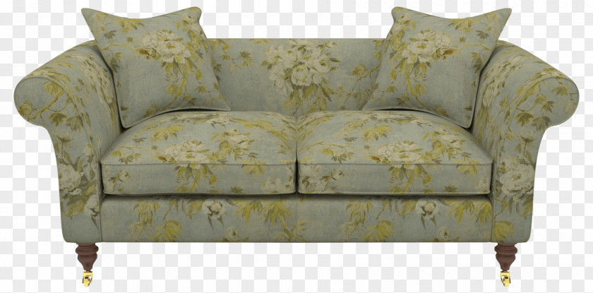 Celadon Couch Chair Footstool Velvet Table PNG