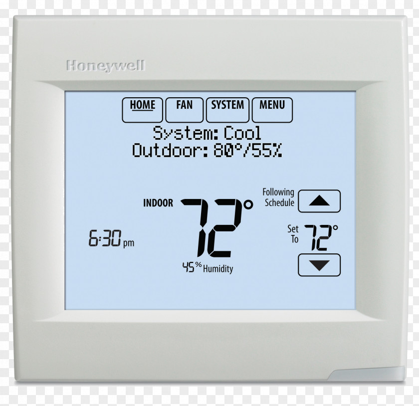 Conditioner Thermostat Honeywell VisionPro 8000 Programmable Wi-Fi VisionPRO PNG