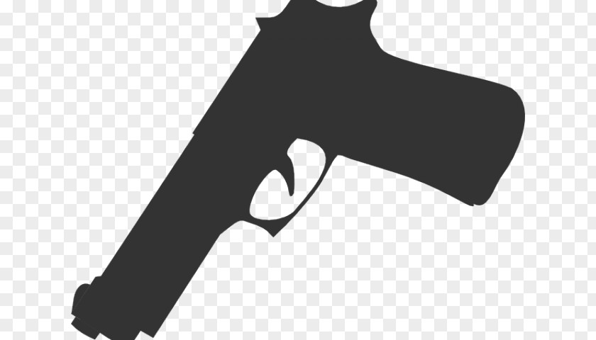 Offend Silhouette Clip Art Pistol Firearm Image PNG