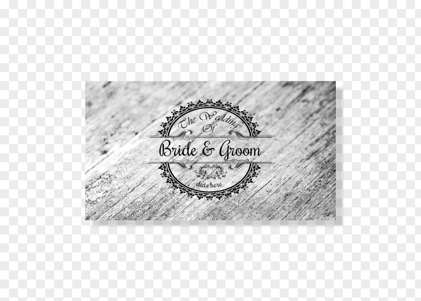 Personalized Wedding Brown Black White Font PNG
