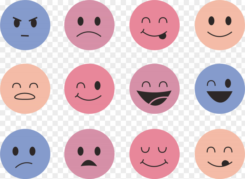 Pink Expression Smiley Face Clip Art PNG