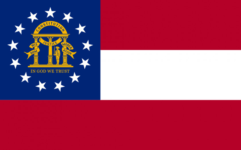 Flag Outline Of Georgia Flags The Confederate States America PNG