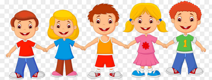 Friends Hand In Cartoon Child Drawing Royalty-free PNG