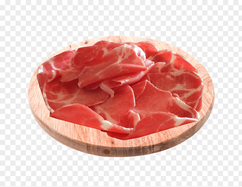Sliced Pork Bayonne Ham Bresaola Cecina Capocollo PNG