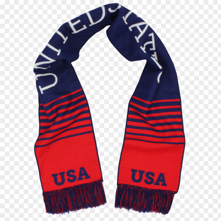 USA SOCCER Scarf United States Men's National Soccer Team Kerchief Cashmere Wool PNG