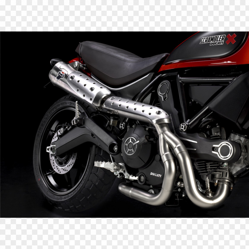 Car Tire Exhaust System Motorcycle Ducati Scrambler PNG