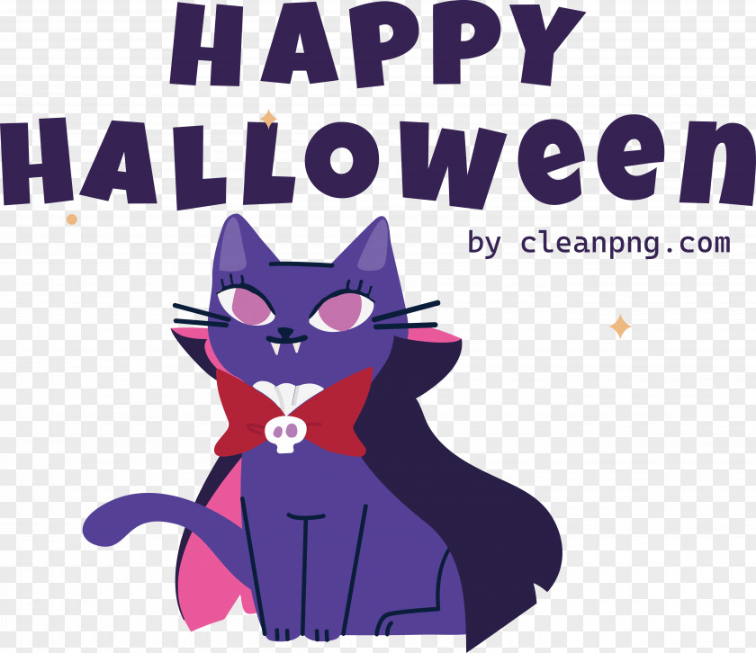 Cat Cat-like Cartoon Whiskers Violet PNG