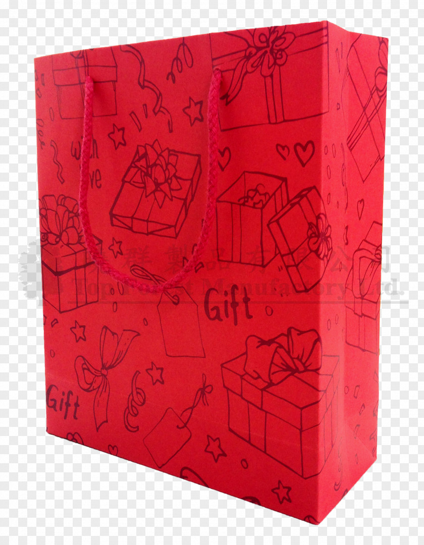 Kraft Paper Bag Product Design RED.M PNG