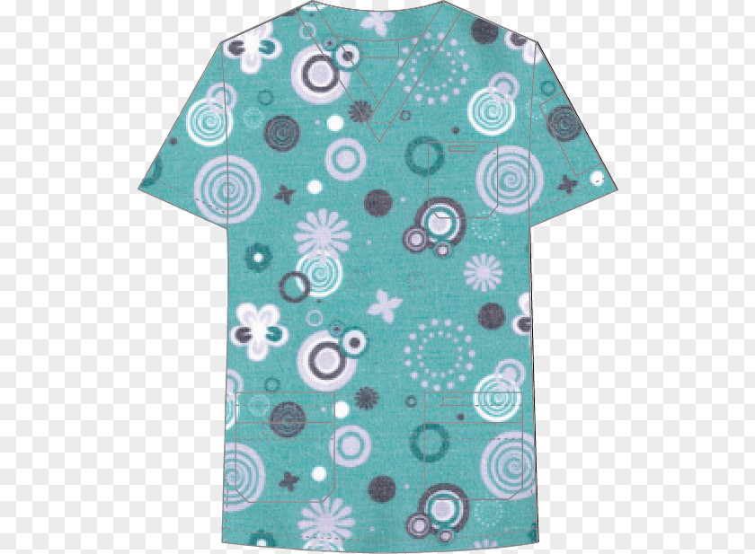Pattern Techno T-shirt Scrubs Top Uniform Necktie PNG