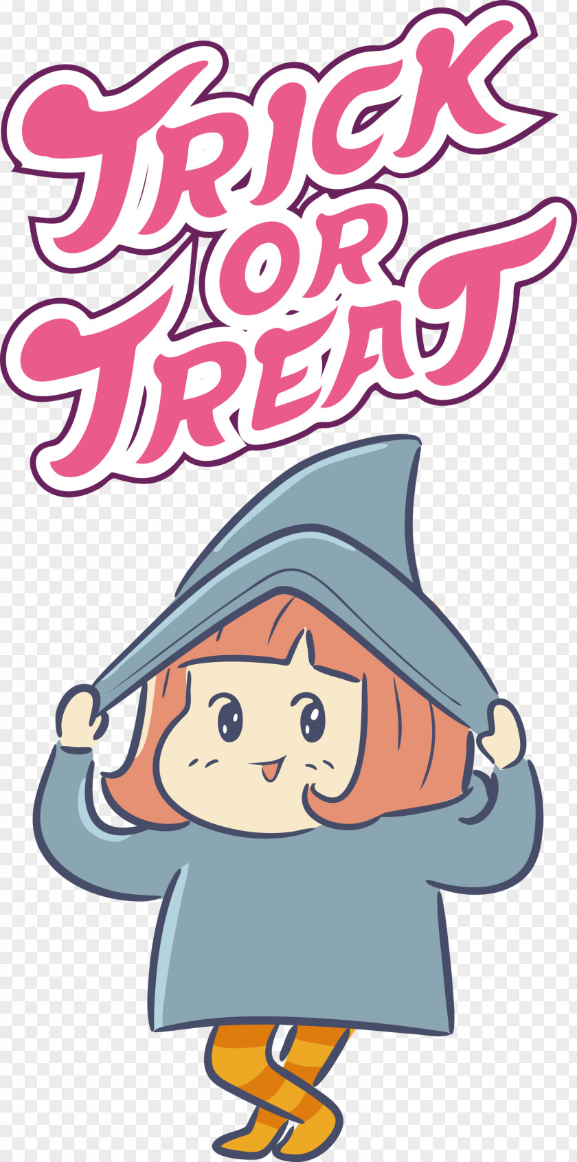 TRICK OR TREAT Happy Halloween PNG