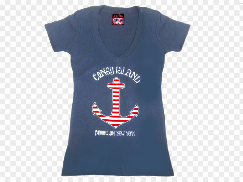 Anchor Material T-shirt Logo Sleeve Outerwear PNG