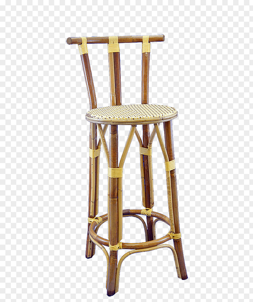 Chair Bar Stool Rattan Table PNG
