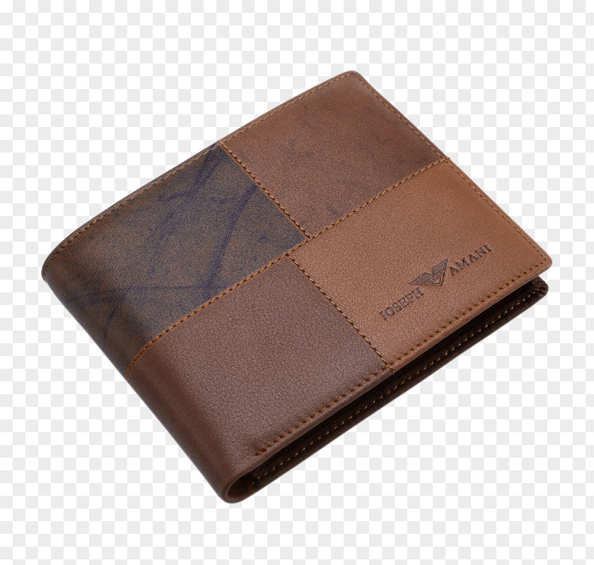 Men's Brown Wallet Handbag Leather PNG