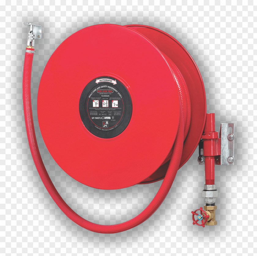 Reel Fire Hose Safety Extinguishers Firefighting Alarm System PNG