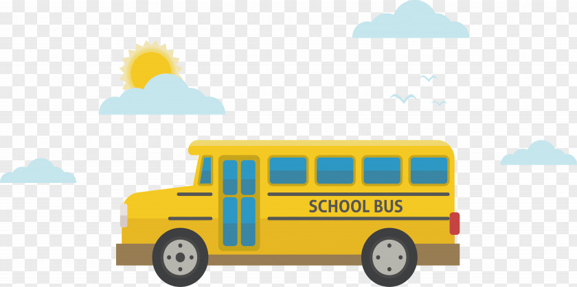 School Bus Icon PNG bus Icon, Sunny school clipart PNG
