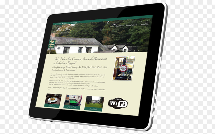 Web Design Llanbadarn Fynydd Pub Inn PNG