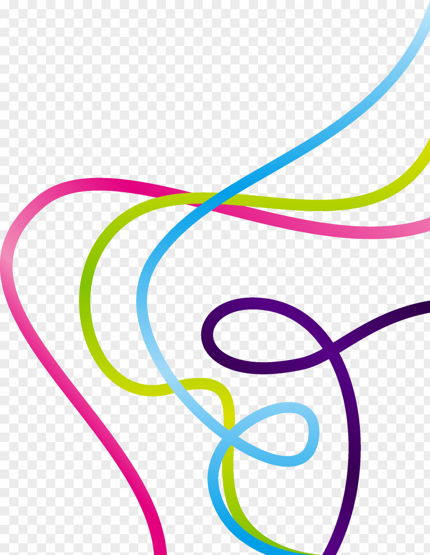Colorful Lines Line Curve PNG