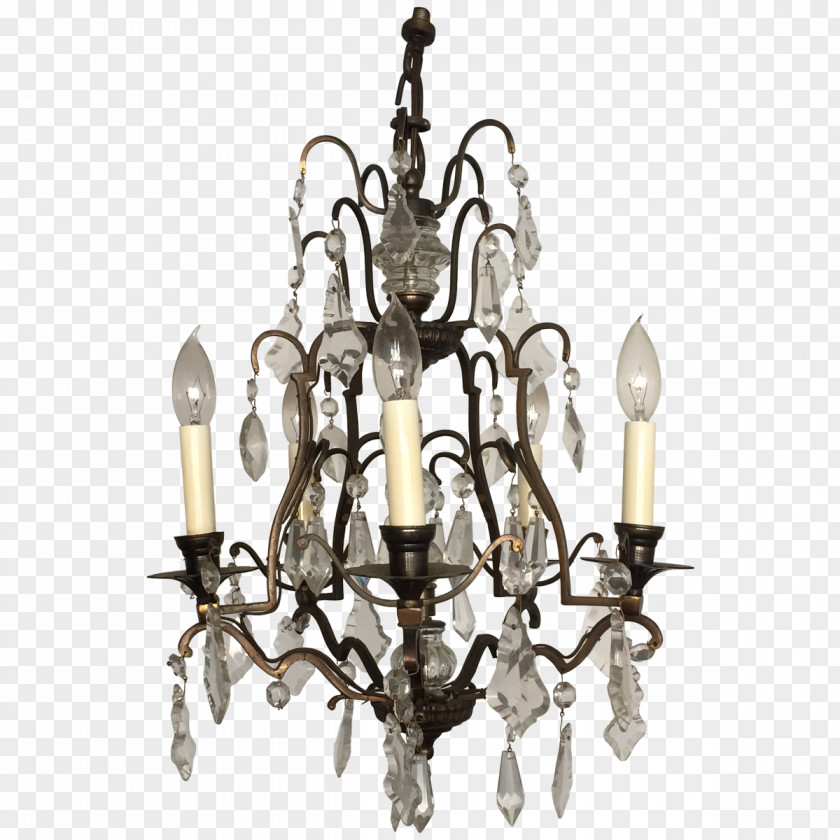 Hanging Crystals Lighting Chandelier Pendant Light Fixture PNG