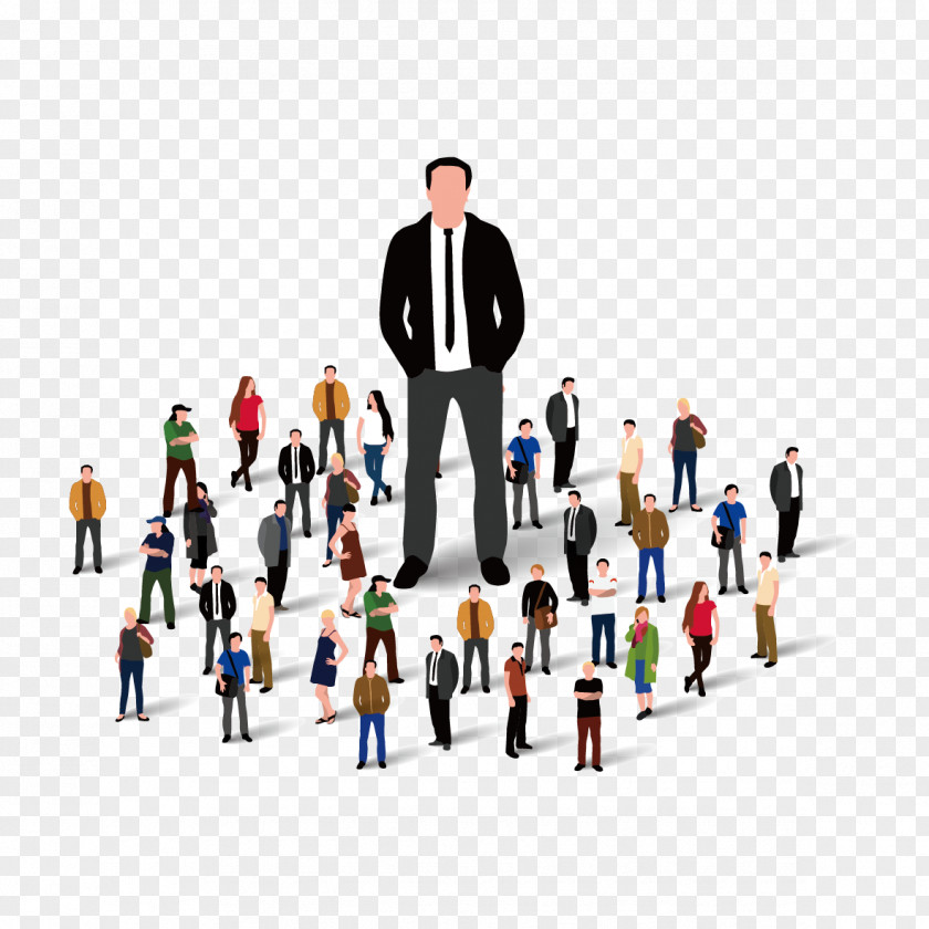 Creative Business People Crowd Royalty-free Illustration PNG