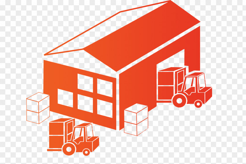 Modern Elements Warehouse Building Clip Art PNG