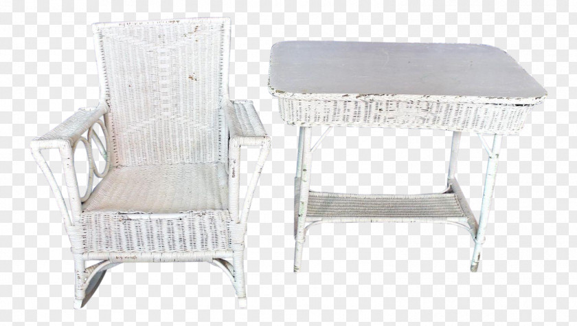 Noble Wicker Chair Table Garden Furniture Chairish PNG