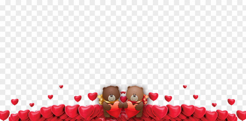Creative Valentine's Day Bear ArtWorks PNG