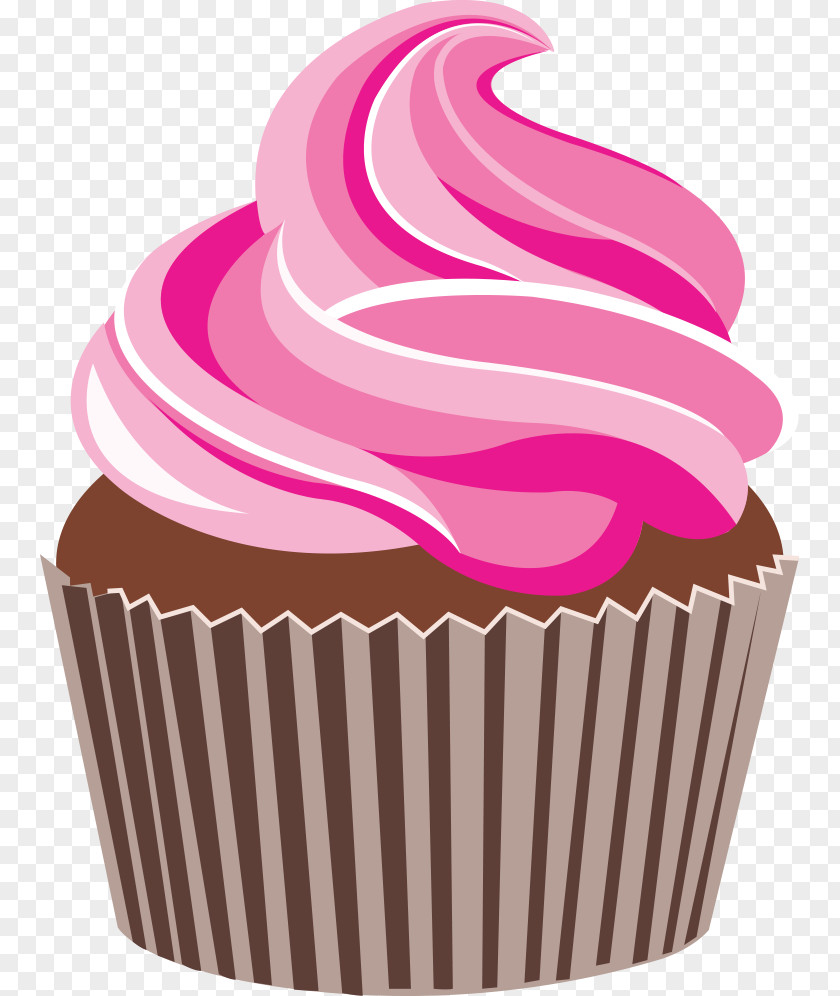 PINK CAKE Cupcake Drawing PNG