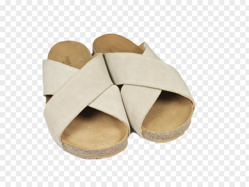Sandal Slipper Shoe Beige PNG