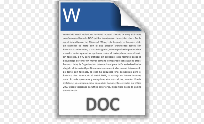 Doc Document File Format Text PNG