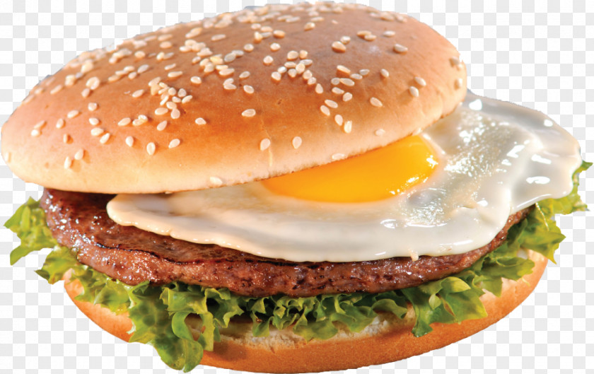 Hamburger Cheeseburger Breakfast Sandwich Fast Food PNG