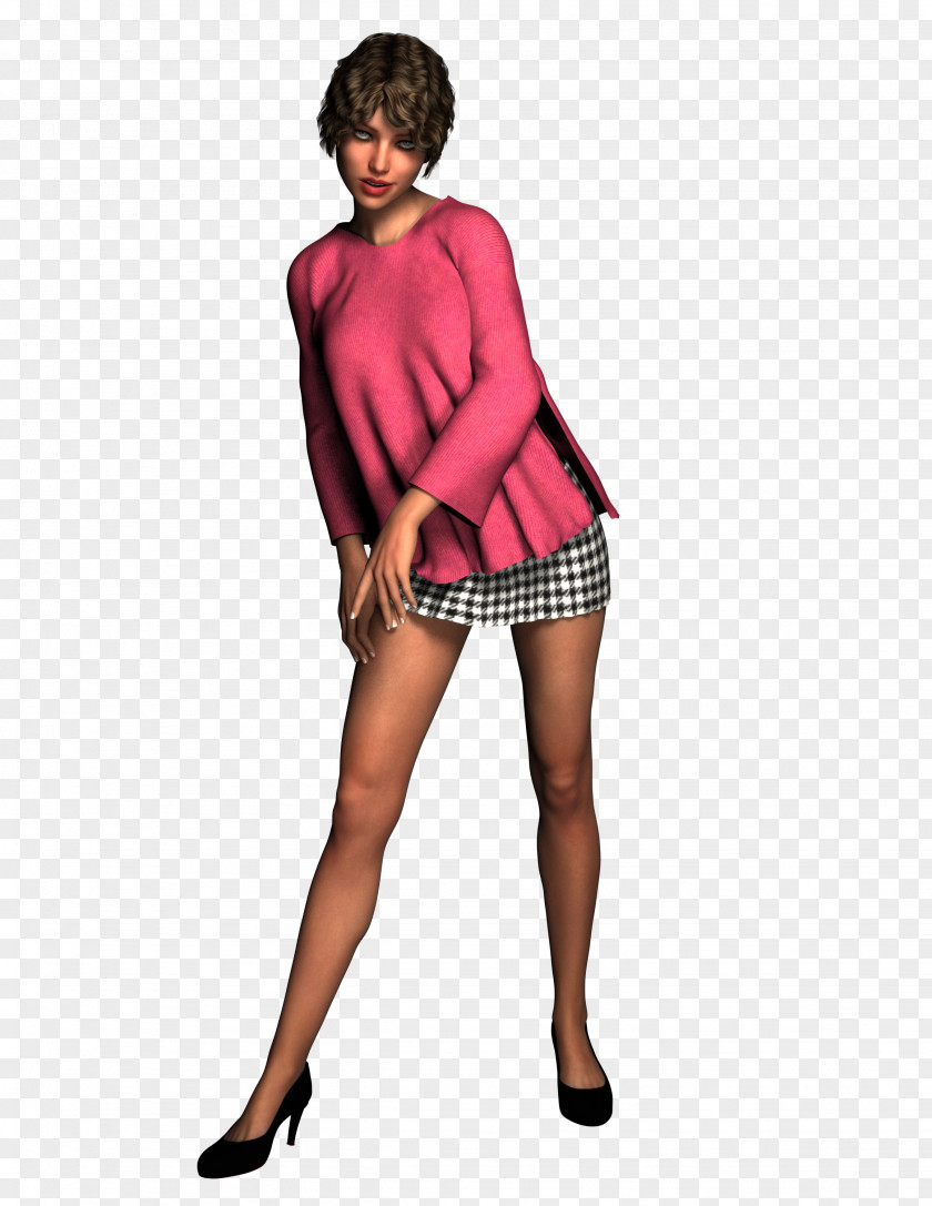 Model Fashion 3D Computer Graphics Hair PNG
