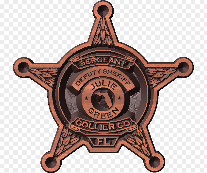 Sheriff Star Badge Logo Font PNG